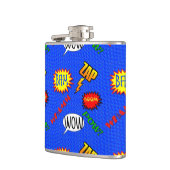 Action Cartoon Super Hero Flask Heupfles (Links)