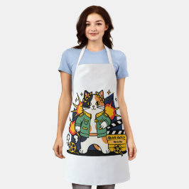 Action Cat Hero on Set - Apron Schort