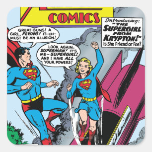 Action Comics #252 Vierkante Sticker