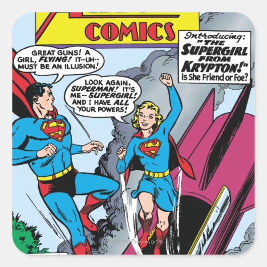 Action Comics #252 Vierkante Sticker (Voorkant)