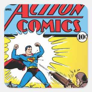 Action Comics #35 Vierkante Sticker