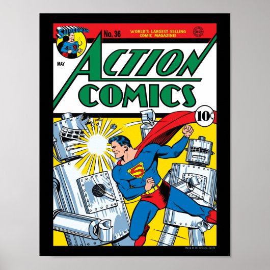 Action Comics #36 Poster (Voorkant)