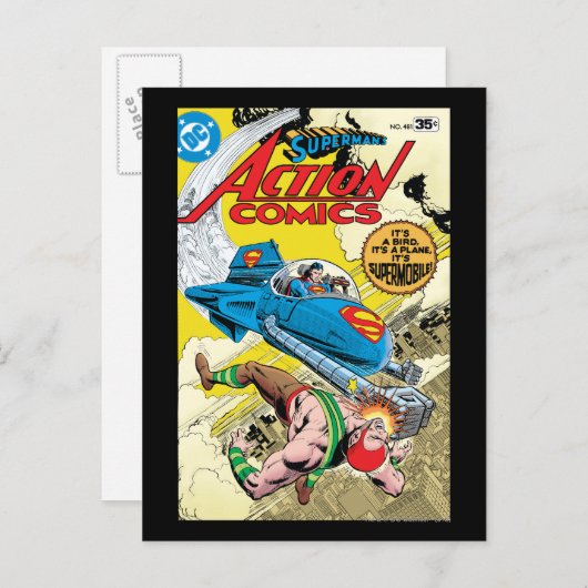 Action Comics #481 Briefkaart (Voorkant / Achterkant)