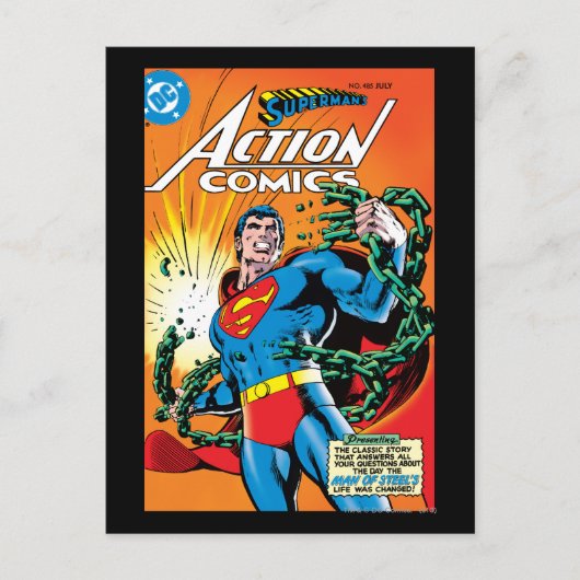 Action Comics #485 Briefkaart (Voorkant)