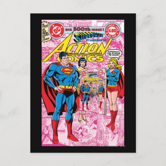 Action Comics #500 okt. 1979 Briefkaart (Voorkant)