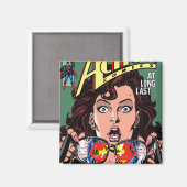 Action Comics #662 feb 91 Magneet (Voorkant / Achterkant)