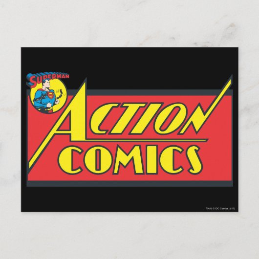 Action Comics - Superman Briefkaart (Voorkant)