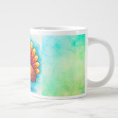 Action de grâce, Dinde Mignonne, Grand Mug à Café (Droite)