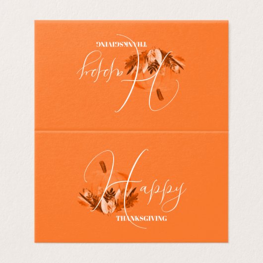 Action de grâce en Orange  (Outside Unfolded)