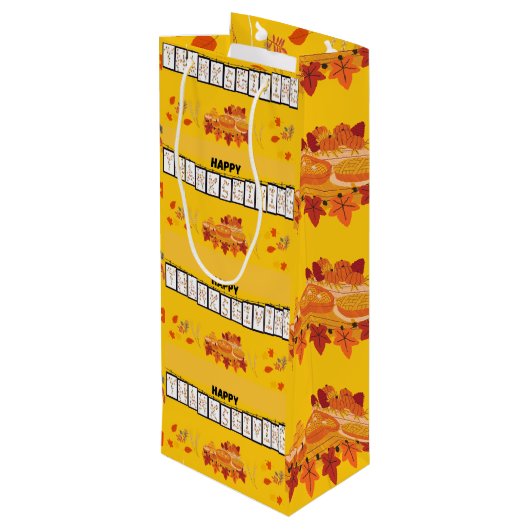 Action de grâce - Sac en papier jaune (Dos Angle)