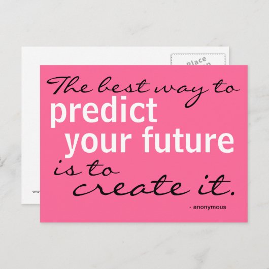 Action d'intention - Carte postale (Devant / Derrière)