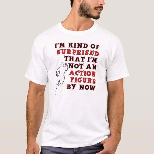 Action Figuur Surprise Funny T-shirt whout (Voorkant)