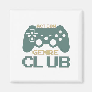 Action Genre Club-Gaming-Gamer-Game-Funny Magneet