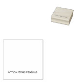 Action Items Pending | Self-Inking Office Stamp Rubberstempel (Gestempeld)