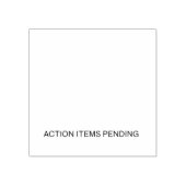 Action Items Pending | Self-Inking Office Stamp Rubberstempel (Afrduk)