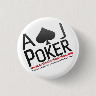 Action Junkie Poker Pins Ronde Button 3,2 Cm