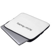 Action Over Anxiety Minimalist Laptop Sleeve (Voorkant onderkant)