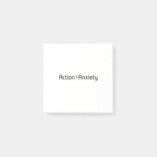 Action Over Anxiety Minimalist Notes (Voorkant)