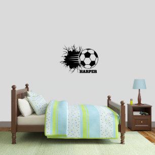 Action-Packed Voetbal Medium Wall Decal
