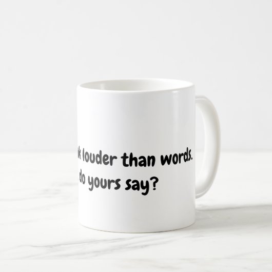 Actions Proverbe Mug (Devant droit)