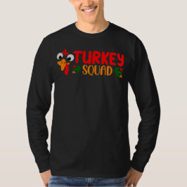 Actious Turkey Squad, Thanksgiving Mannen T-shirt