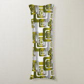 Activate My Heart Pattern Silver Lichaamskussen (Voorkant Verticaal)