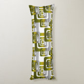 Activate My Heart Pattern Silver Lichaamskussen (Achterkant (Verticaal))