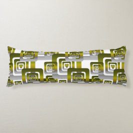 Activate My Heart Pattern Silver Lichaamskussen