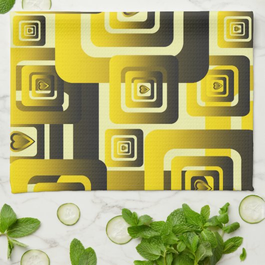 Activate My Heart Pattern Theedoek (Gevouwen)