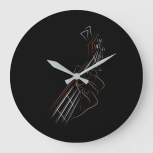 Active Bass Guitar Rock Music Graphic Guitar Playe Grote Klok