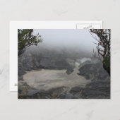 Active Volcano, Bandung Indonesia Briefkaart (Voorkant / Achterkant)