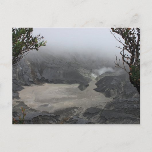 Active Volcano, Bandung Indonesia Briefkaart (Voorkant)