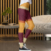 Active Women Knit Blanket Texture Graphic Pattern Leggings