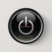 Activeren - Zwarte gladde Button (Voorkant)