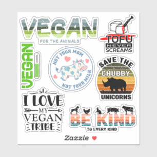 Activisme Veganistische Stickers