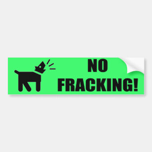 Activist Dog: Geen fracking Bumpersticker
