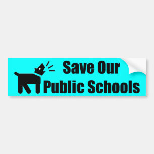 Activist Dog: Onze Openbare Scholen Redden Bumpersticker