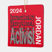Activist Extraordinaire CUSTOM Keramisch Ornament (Links)