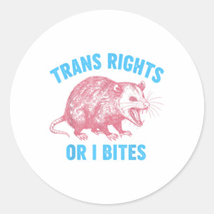 Activist LGBTQ Transgender Equality voor Transrech Ronde Sticker