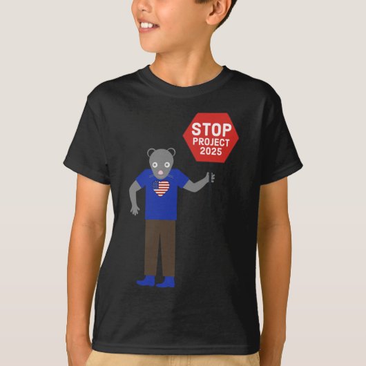 Activist Stop Project 2025. T-shirt (Voorkant)