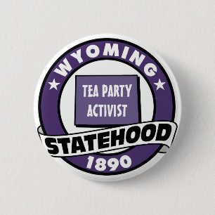 ACTIVIST VAN TEA PARTIJ RONDE BUTTON 5,7 CM