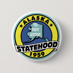 ACTIVIST VAN TEA PARTIJ RONDE BUTTON 5,7 CM