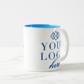 Activité d'entreprise Votre logo Ici Café Mug (Devant droit)