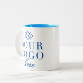 Activité d'entreprise Votre logo Ici Café Mug (Devant gauche)