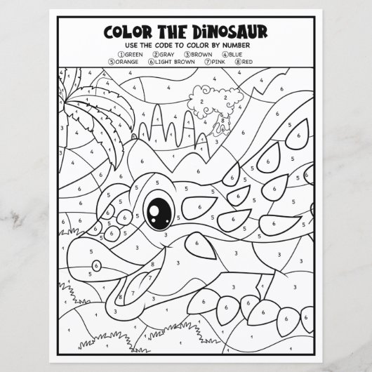 Activité Dinosaure Pour Les Enfants Coloriage Page (Devant)