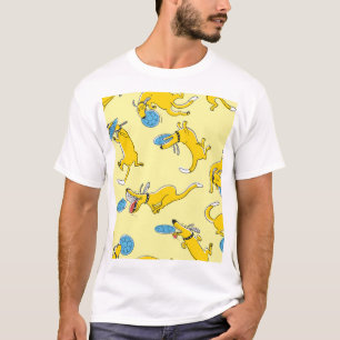 Activiteit honden: frisbee sportpatroon t-shirt