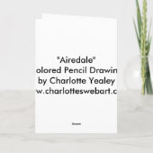 Activiteiten in de omgeving van Airedale Dog Art W Kaart (Achterkant)