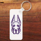Activiteiten in de omgeving van Albany Great Dane  Sleutelhanger (Achterkant)