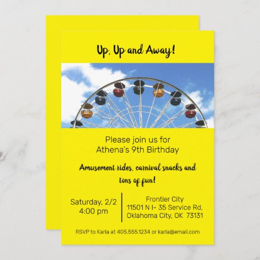 Activiteiten in de omgeving van Amusement Park Fer Kaart (Voorkant / Achterkant)