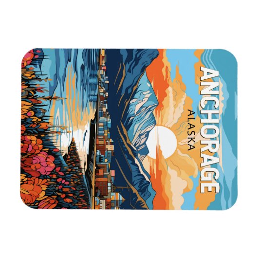 Activiteiten in de omgeving van Anchorage Alaska T Magneet (Horizontaal)